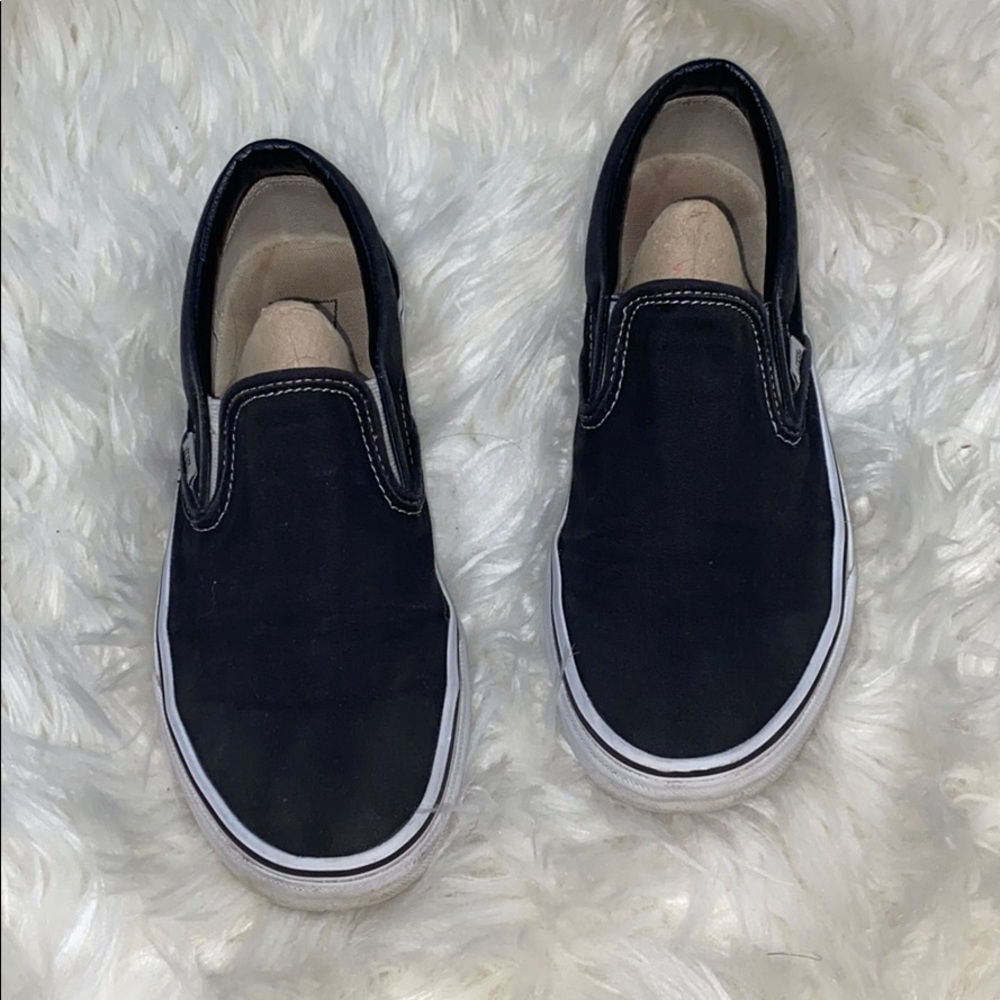 Black classic slip on vans